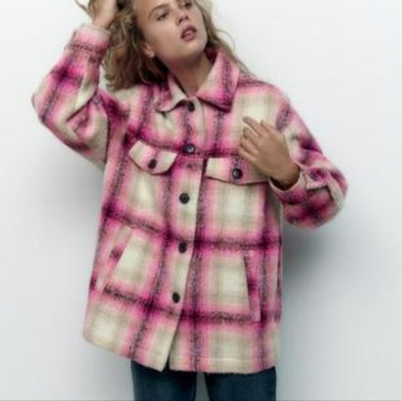 Zara Plaid  Shacket - Picture 2 of 14